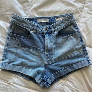 bullhead high waisted mom shorts